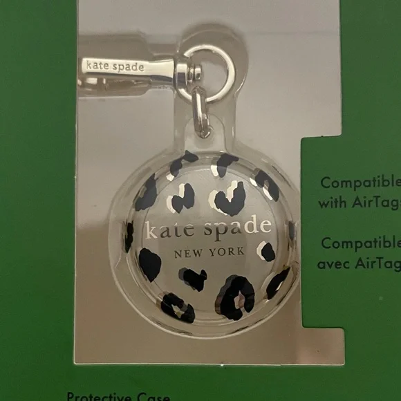 Kate Spade Leopard AirTag Case by Kate Spade New in Box - Picture 4 of 5